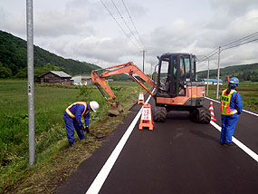 路肩盛土