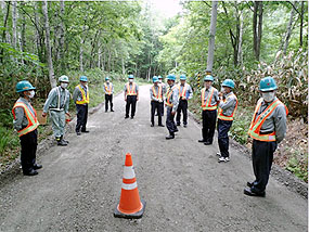 作業及び安全指示確認